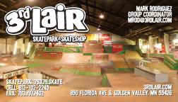 3rd Lair business cards front